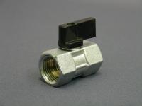 Кран проходной шаров МИНИ, для воды,1/2"х1/2"г/г