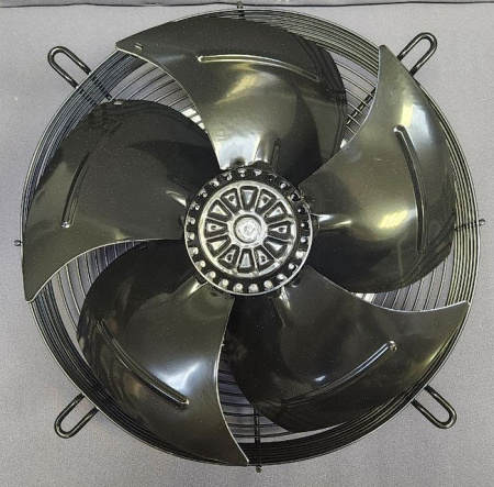 Вентилятор 4E-350 (220В) в сборе с крыльчаткой и решеткой