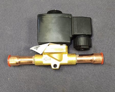 Вентиль соленоидный EVR 6 NC 1/2" пайка 0,8 м³/ч Ридан