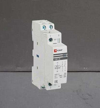 Контактор модульный 20А 1п 220В 2НО EKF PROxima