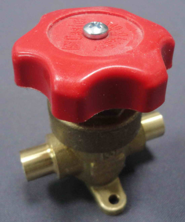 Вентиль запорный 3/8 пайка мембранный Castel