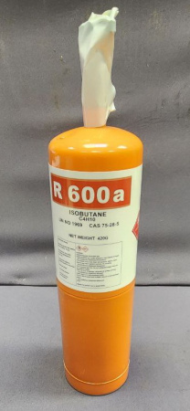 Изобутан R-600А однораз. баллон 420 г с ВЕНТИЛЕМ
