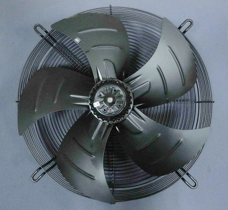 Вентилятор 4E-630 (220В) в сборе с крыльчаткой и решеткой