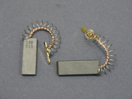 Щетки для эл.двиг. 5×12,5×36 -2шт. с пруж. и клеммой Sandwich зам № 52, Bosch-maxx 