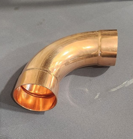 Отвод медный 89 мм 90