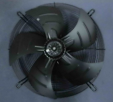 Вентилятор 8D-500 (380В) в сборе с крыльчаткой и решеткой