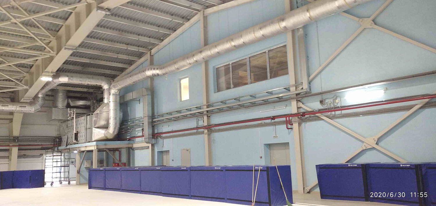 Проектирование, поставка и монтаж холодильного и вентиляционного оборудования для ледовой арены ФОК Регионального центра по шорт-треку ЛД «Уральская молния»