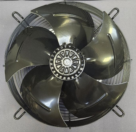 Вентилятор 4E-315 (220В) в сборе с крыльчаткой и решеткой