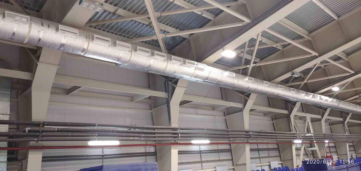 Проектирование, поставка и монтаж холодильного и вентиляционного оборудования для ледовой арены ФОК Регионального центра по шорт-треку ЛД «Уральская молния»