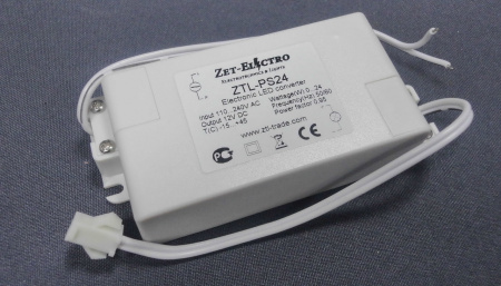 Блок питания ZTL-PS24 24Вт, 110-230VAC/12DC, IP44